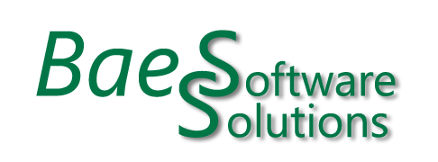 Bae Software Solutions logo med omslyngende S-er